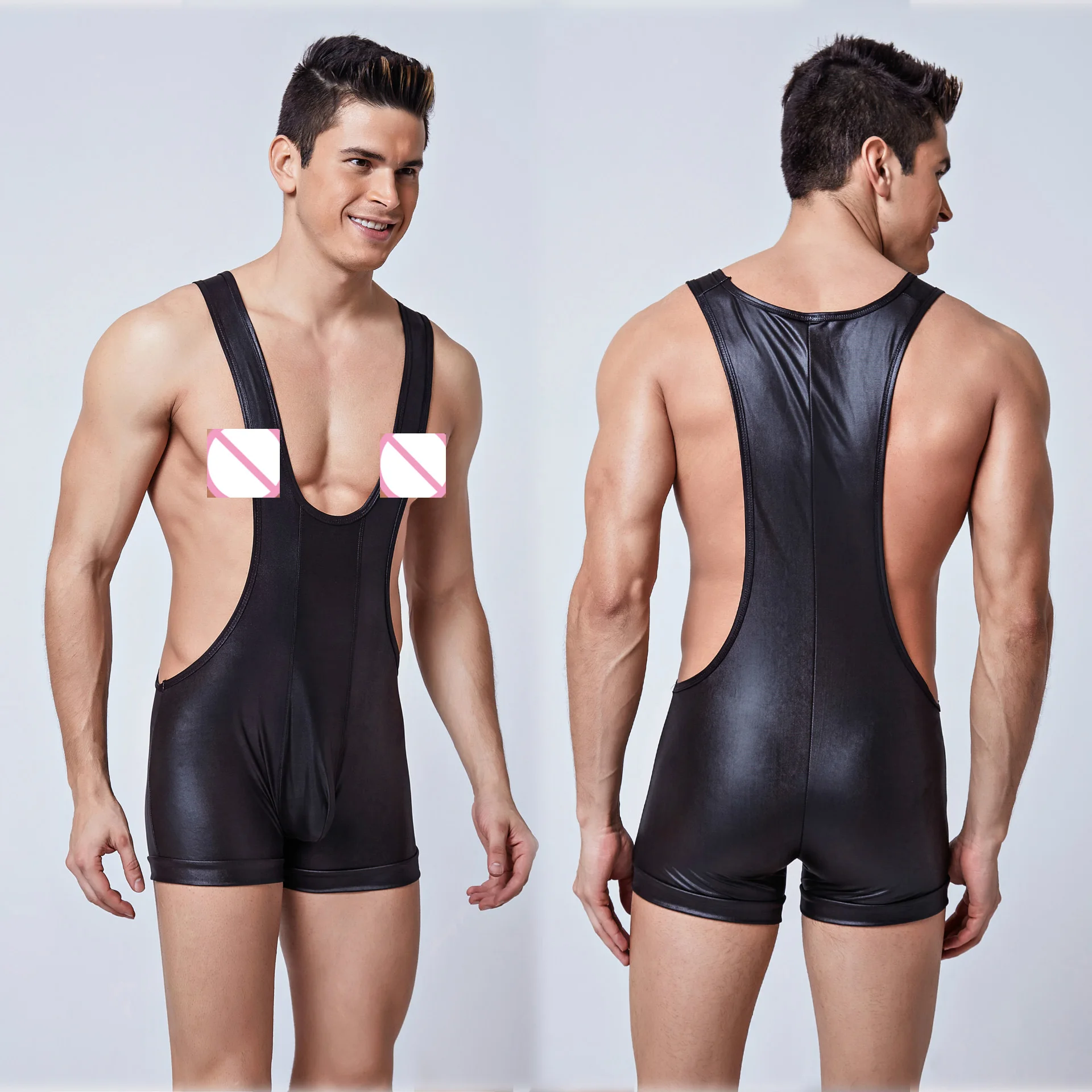 Женское нижнее белье из искусственной кожи сексуальное с открытой пяткой