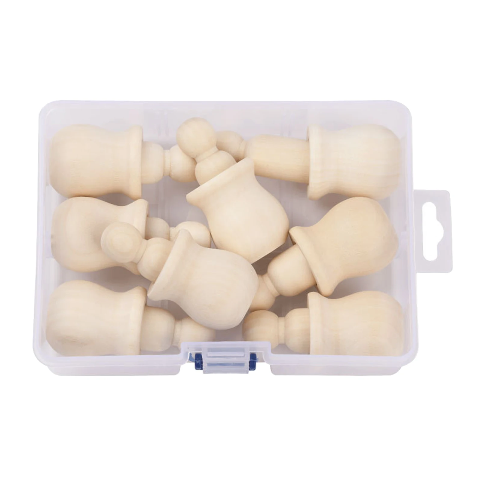 

8x Wooden Peg Doll Smooth Blank Body Dolls DIY Figures Piece Painting