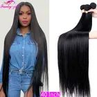 30 дюймов перуанские прямые человеческие волосы, пучки для наращивания, 3 4 пряди, натуральные цвета, толстые пучки волос, пучки Реми, оптовая продажа