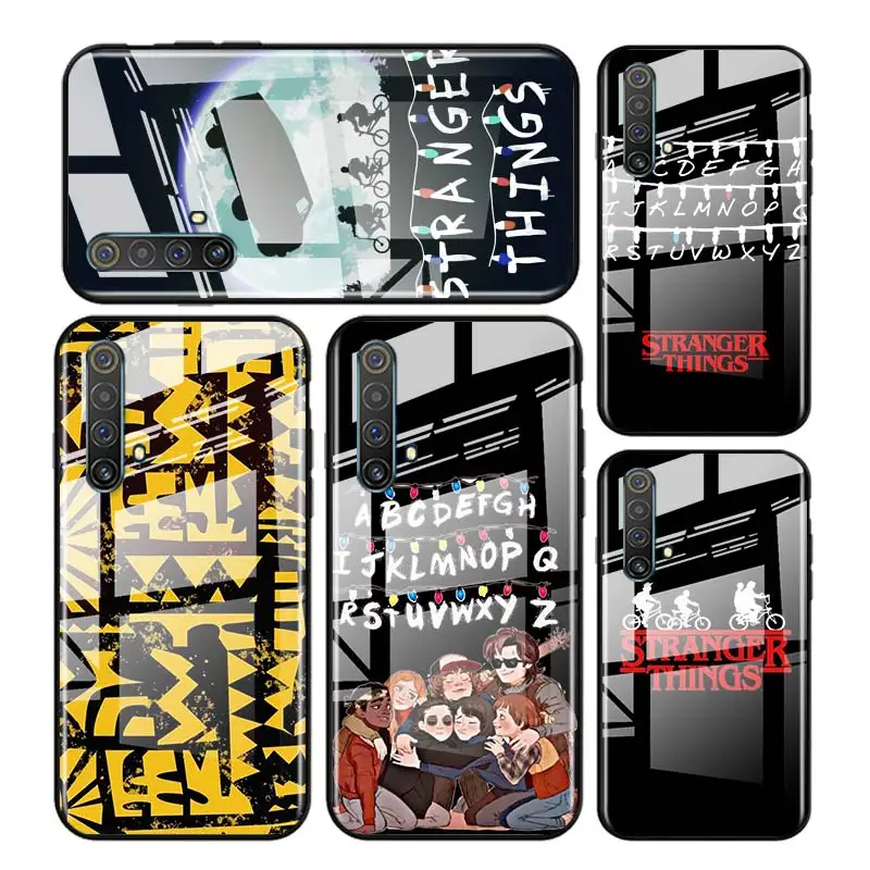 

Tempered Glass Cover Stranger Things For OPPO A9 2020 A52 Find X2 Lite Realme 7 7i 6 5 Pro C3 XT Phone Case