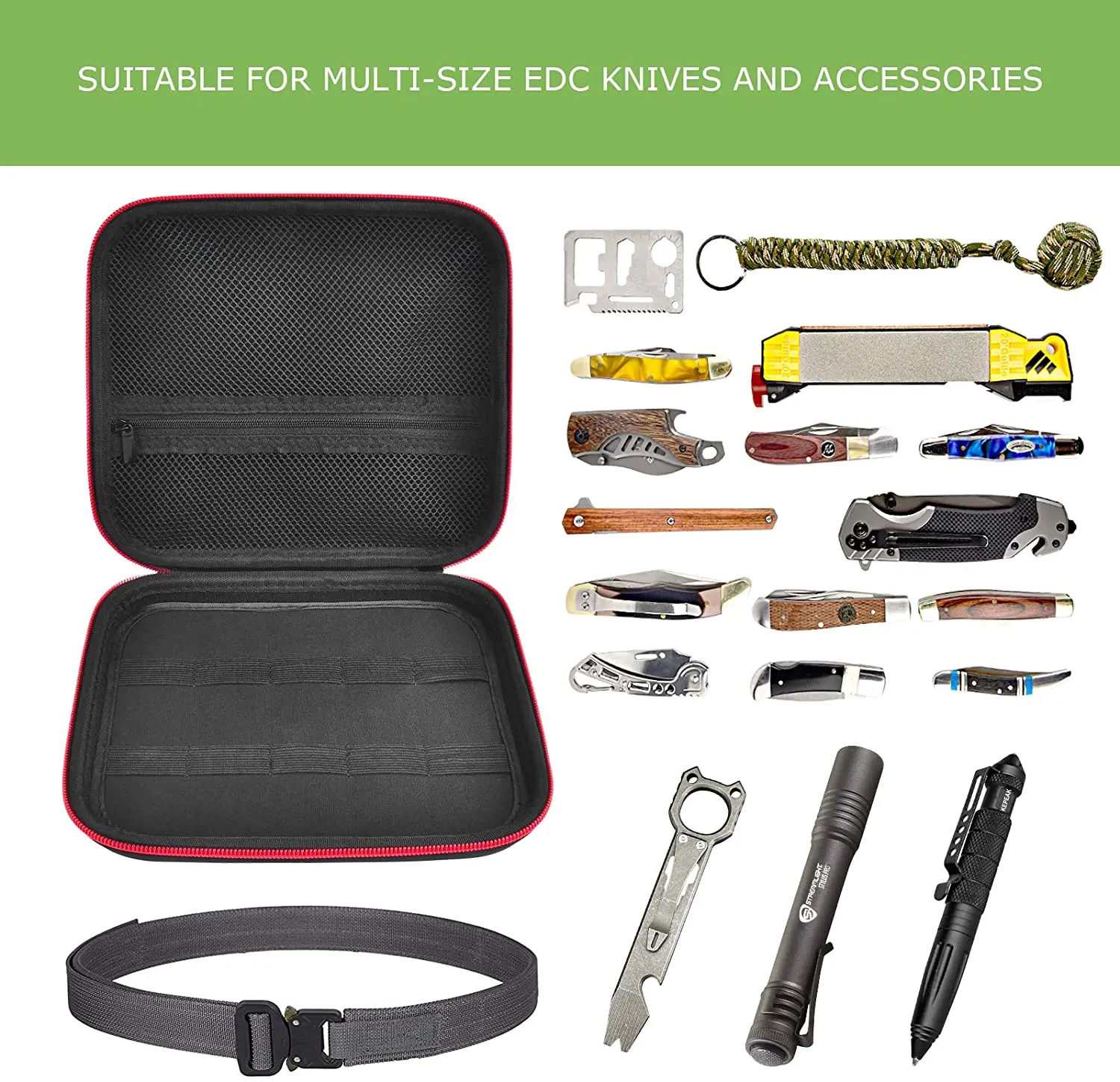 Чехол для ножа карманных ножей органайзер хранения и переноски вмещает до 10 +