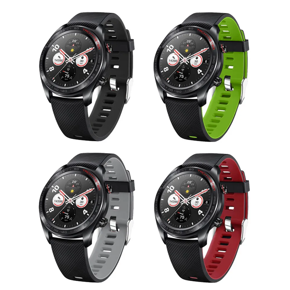 Оригинальный силиконовый ремешок для Huawei Watch GT Band спортивный Honor watch Magic/ Ticwatch pro