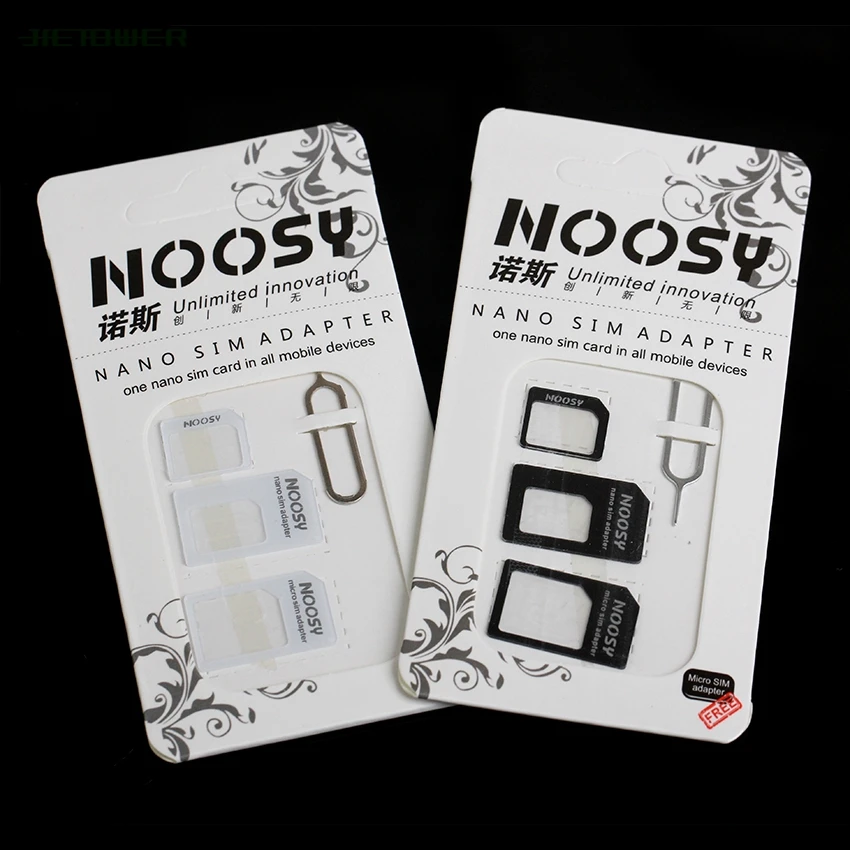 3000 компл./лот 4в1 Noosy Nano SIM карта микро сим-карта в стандартный адаптер конвертер