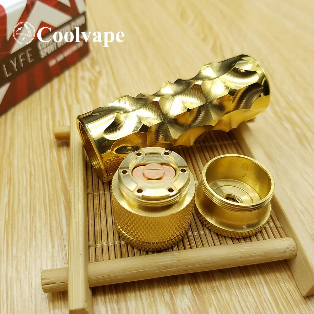 

coolvape Avid Lyfe Medieval Mod Brass material Medieval design vape 24mm diameter fit 18650 battery mechanical mod vape