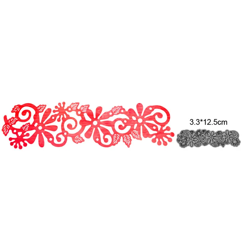 

Flower Vine Strip Metal Cutting Dies Cut Die Mold Scrapbooking dies Decoration Paper Craft Embossing Dies New 2021 Stencils dies
