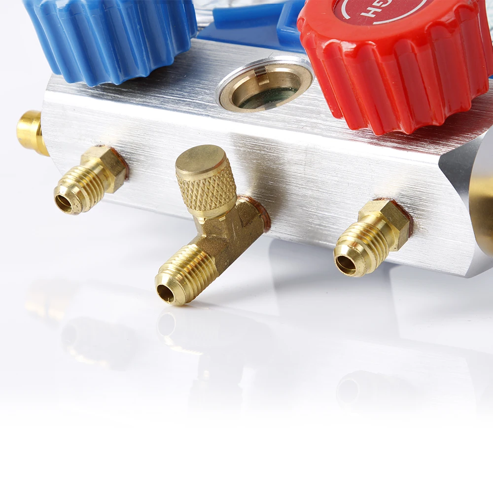 Комплект хладагента R134a A/C манометр насоса воздушный фреон комплект вакуумной