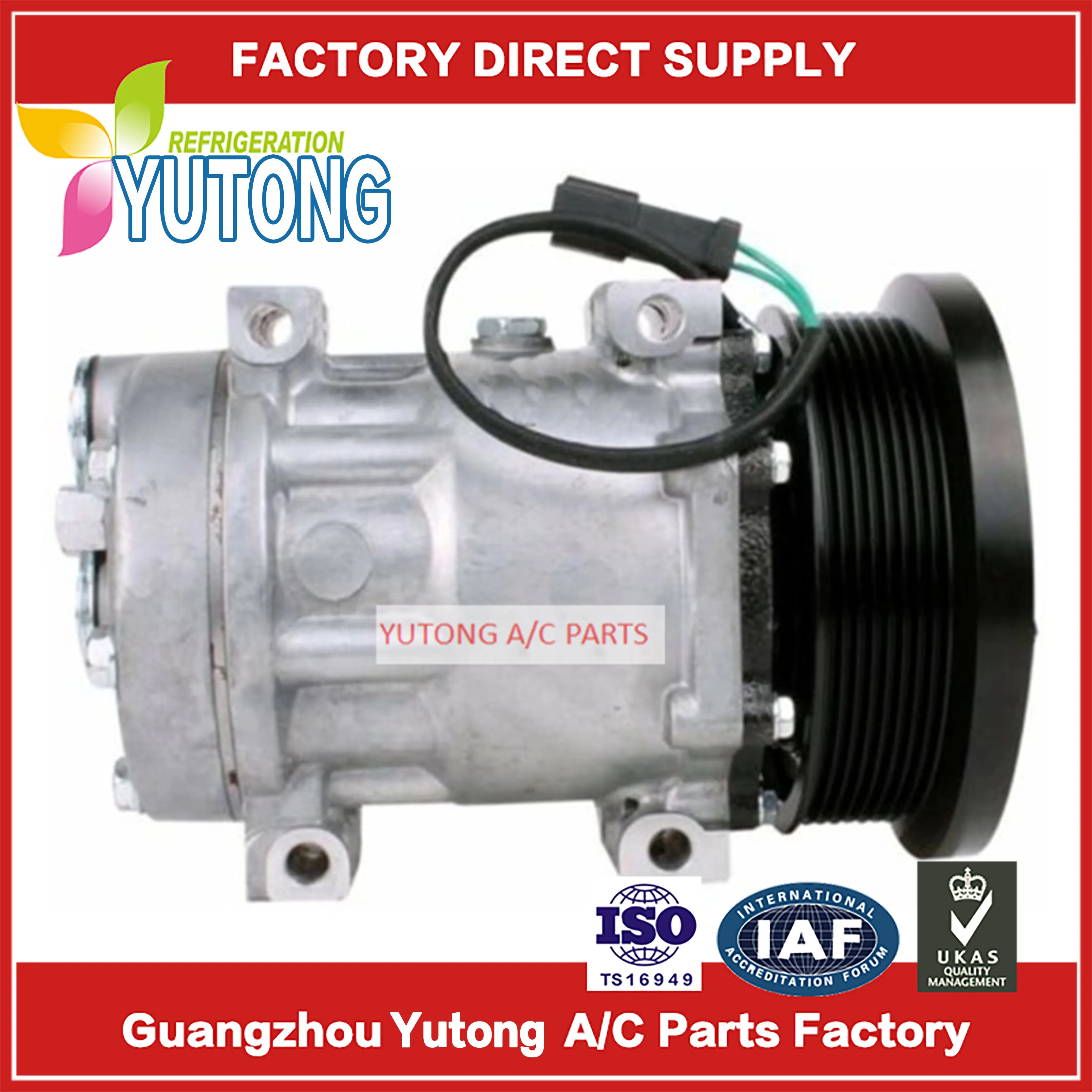 

AC Compressor For Sanden 7H15 Caterpillar 4302 4840 1835106