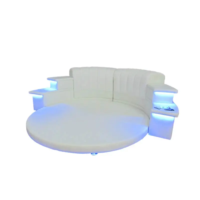 CBMMART 2019 новый дизайн настоящий белый светодиодный кожаный Королевский размер