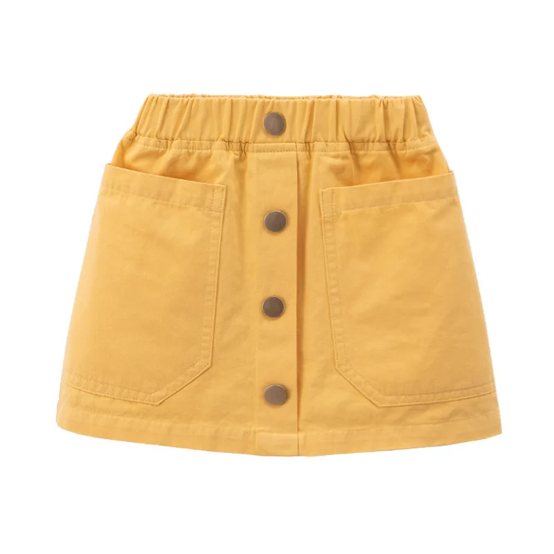 Новинка лета 2020 джинсовая юбка для девочек модная детская трапециевидная в