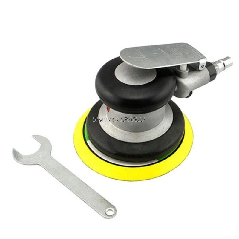 5 Inch Round Air Palm Random Orbital Sander Pneumatic Polisher Hand Sanding Tool Machine Electric Woodworking Grinder | Инструменты