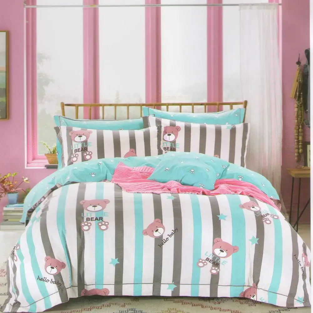 Хлопковые комплекты постельного белья Sholisa 155*210 см постельное белье с цветочным