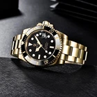 Часы мужские механические из нержавеющей стали, с автоподзаводом, 40 мм