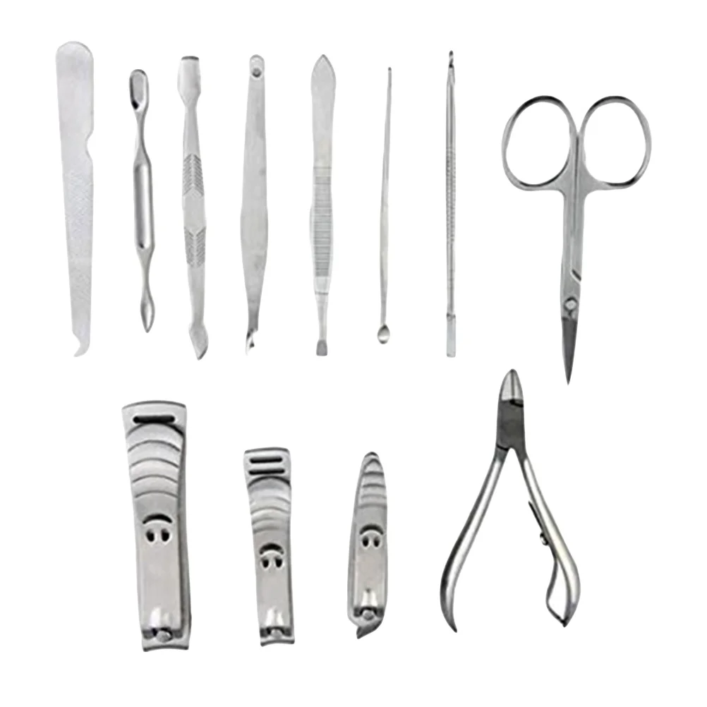 

Набор для маникюра, из нержавеющей стали, 12 в 1