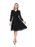 light luxury fashion chiffon temperament little black dress 2021 summer new womens waist slim dresses