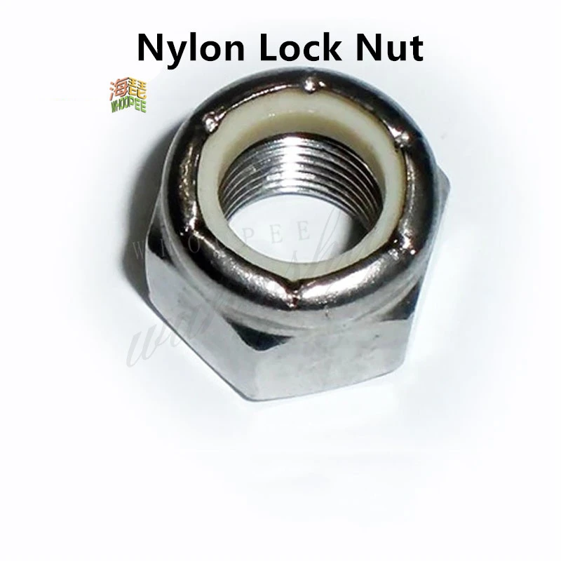 

10 шт. нержавеющая сталь сша 304 UNC или UNF антиослабленные гайки, самоблокирующиеся гайки, нейлоновая Стопорная гайка, фланцевая Шестигранная гайка, шестигранные гайки