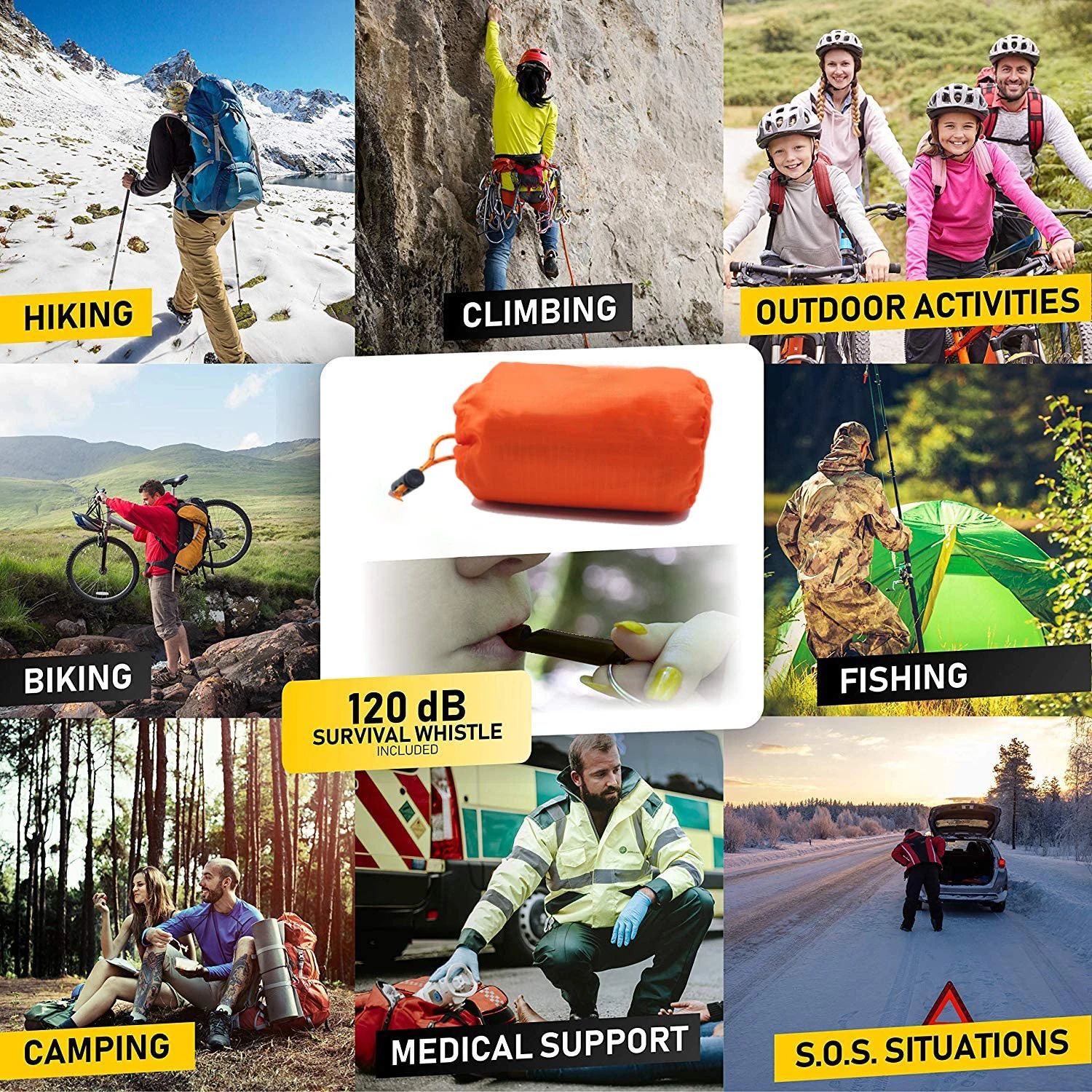 

Emergency Sleeping Bag - Use as Emergency Bivy Sack, Survival Sleeping Bag, Mylar Emergency Blanket