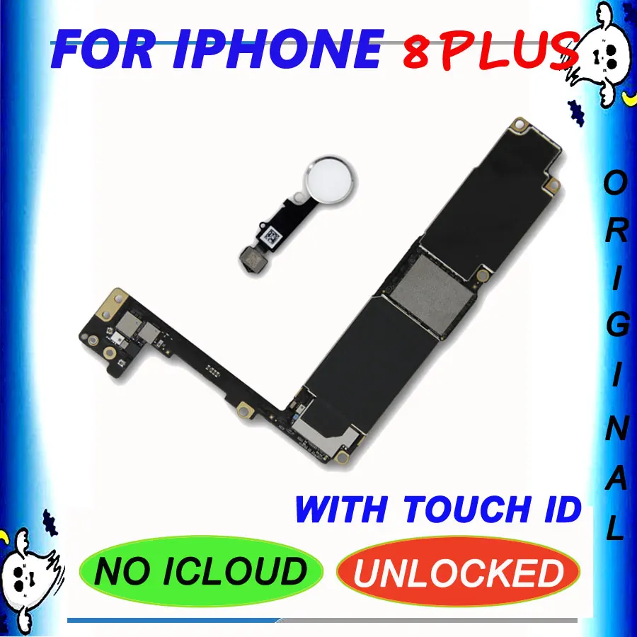 Оригинальная логическая плата 64 Гб 256 ГБ для iPhone 8 Plus iCloud разблокировка 5 дюймов