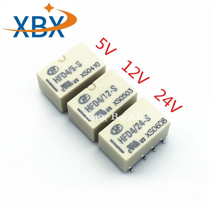 100% новое оригинальное реле HFD4/3-S HFD4/5-S HFD4/12-S HFD4/24-S SMD SMT8Pin 2A два комплекта