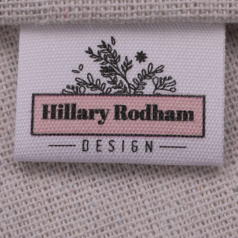 

30mmx60mm Custom Clothing Labels - Personalized Brand Organic Cotton Ribbon Labels Logo or Text Sewing DIY Labels 10-100 pcs