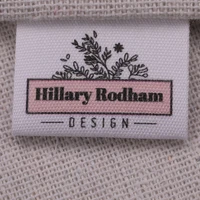 30mmx60mm custom clothing labels personalized brand organic cotton ribbon labels logo or text sewing diy labels 10 100 pcs