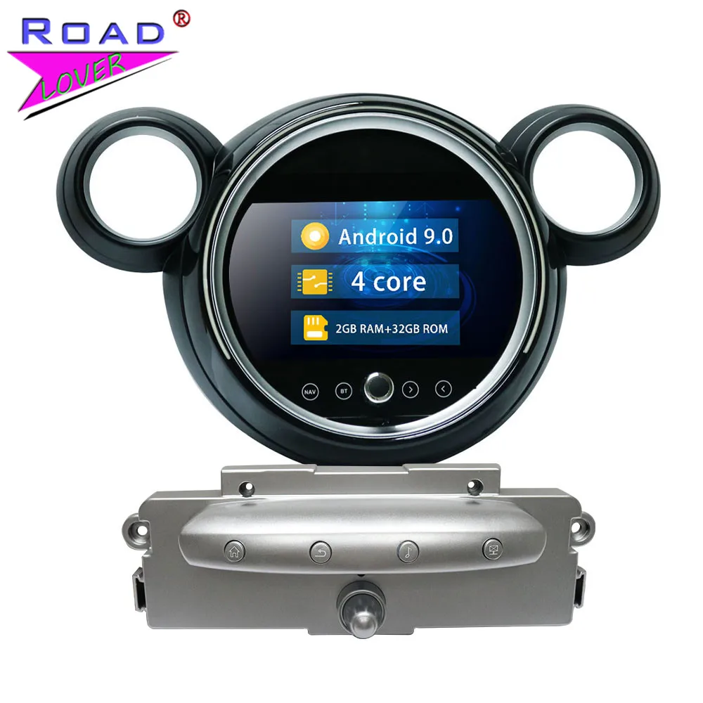 

Roadlover 9-дюймовый автомобильный медиаплеер для BMW Mini 2007 2008 2009 2010 с разноцветными огоньками авто gps-навигация, радио, стерео видео