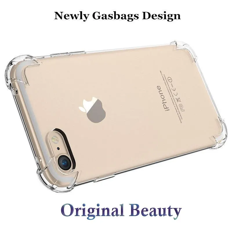 Подушка безопасности для iPhone XR 11 Pro XS Max кристально чистый противоударный чехол прозрачный мягкий TPU Чехлы для Apple 7 8 Plus X 6 6S 5 Coque