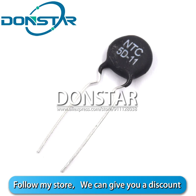 

10PCS 5D11 NTC 5D-11 NTC5D-11 DIP-2 Thermal Resistor New