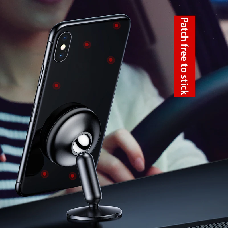 baseus magnetic car phone holder stand mount 360 degree rotate gps car holder universal for iphone for xiaomi magnetic stand free global shipping