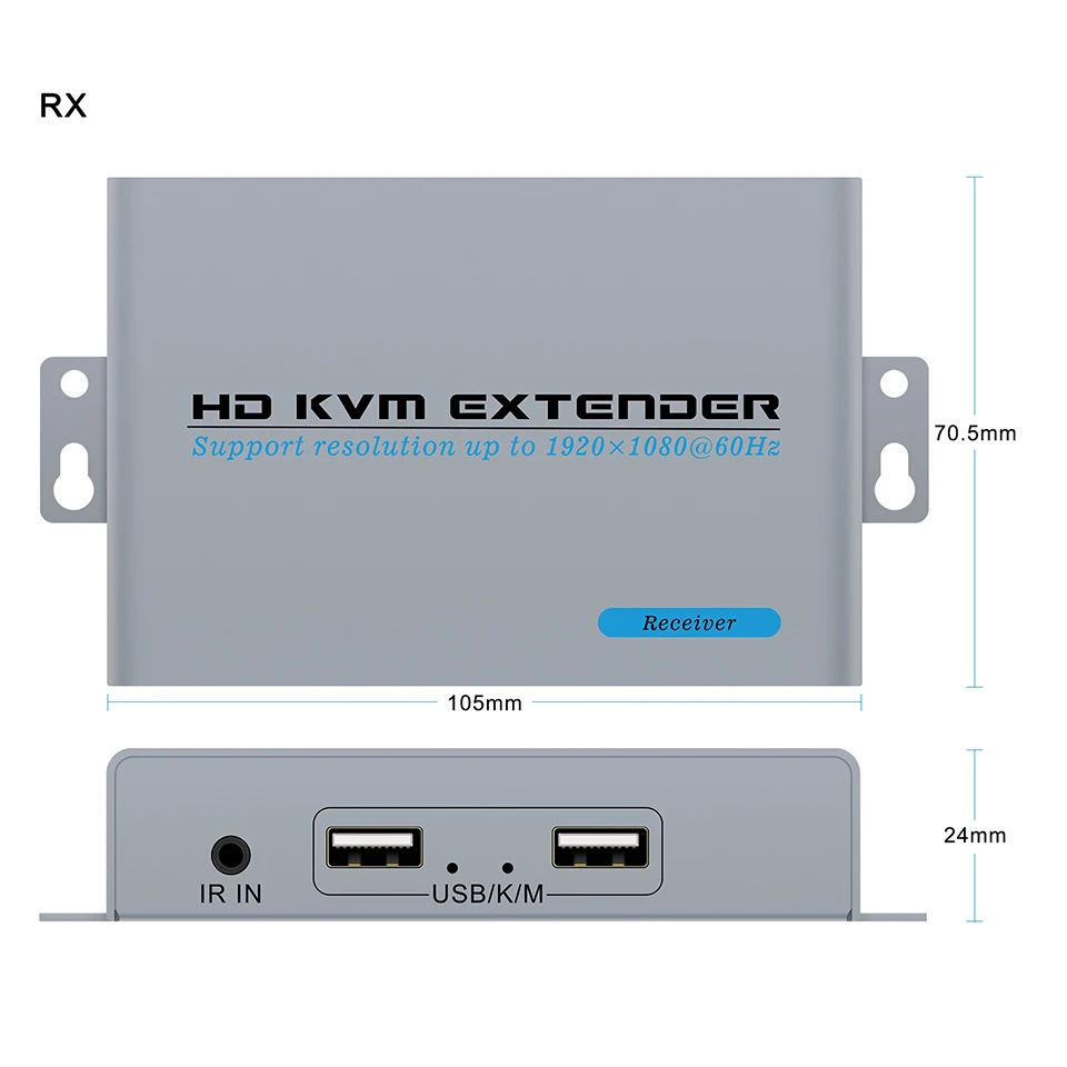 HDMI KVM USB-удлинитель 1080P через Ethernet-кабель Cat5e6 100 м (330 футов) для дистанционного управления мышью и клавиатурой (art.: 3920ce04fa1c8) - 3920ce04fa1c8