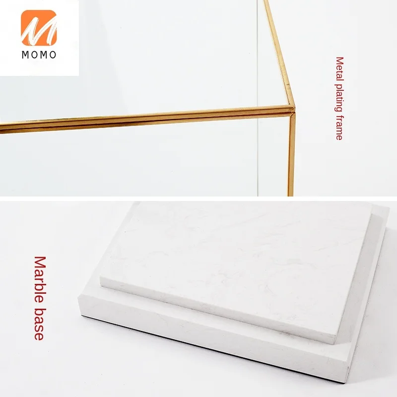 

Ornament Transparent Glass Cover Decoration Crafts Display Dust Cover Model Room Display Furnishing