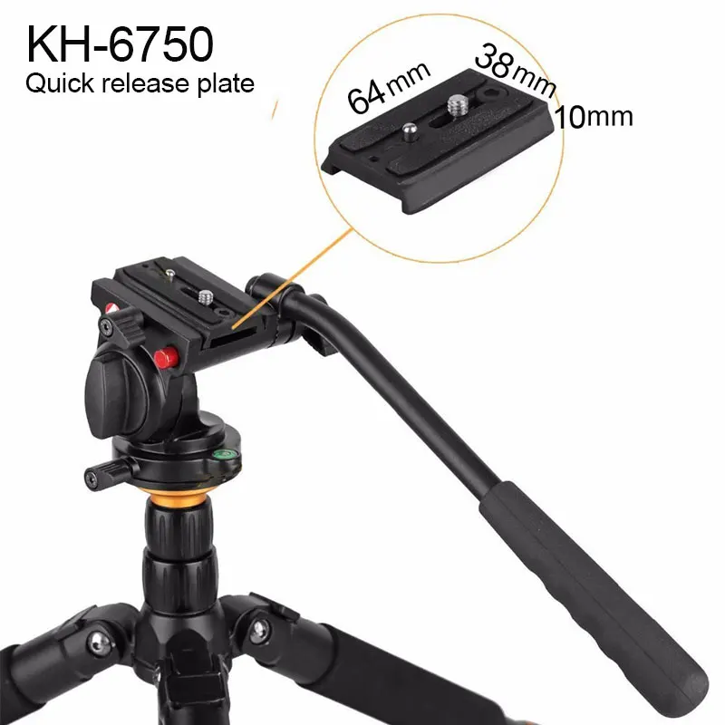 Головка штатива с быстроразъемной пластиной для VT-3510/VT-3520/KH-6750/VT-1510 | Электроника