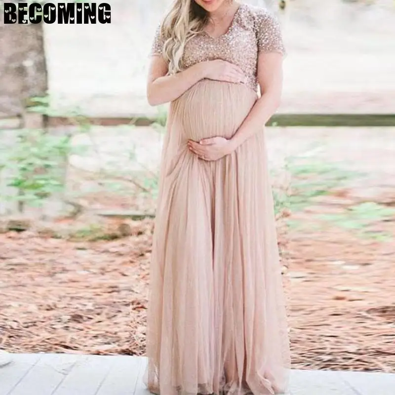 Платье для беременных фотосессии платья Длинные Одежда беременных|Платья| |