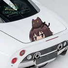 EARLFAMILY 43 см x 39,7 см для волшебника Neko Peeker водонепроницаемые наклейки для автомобиля солнцезащитные индивидуальные печатные наклейки на дверь автомобиля на заказ
