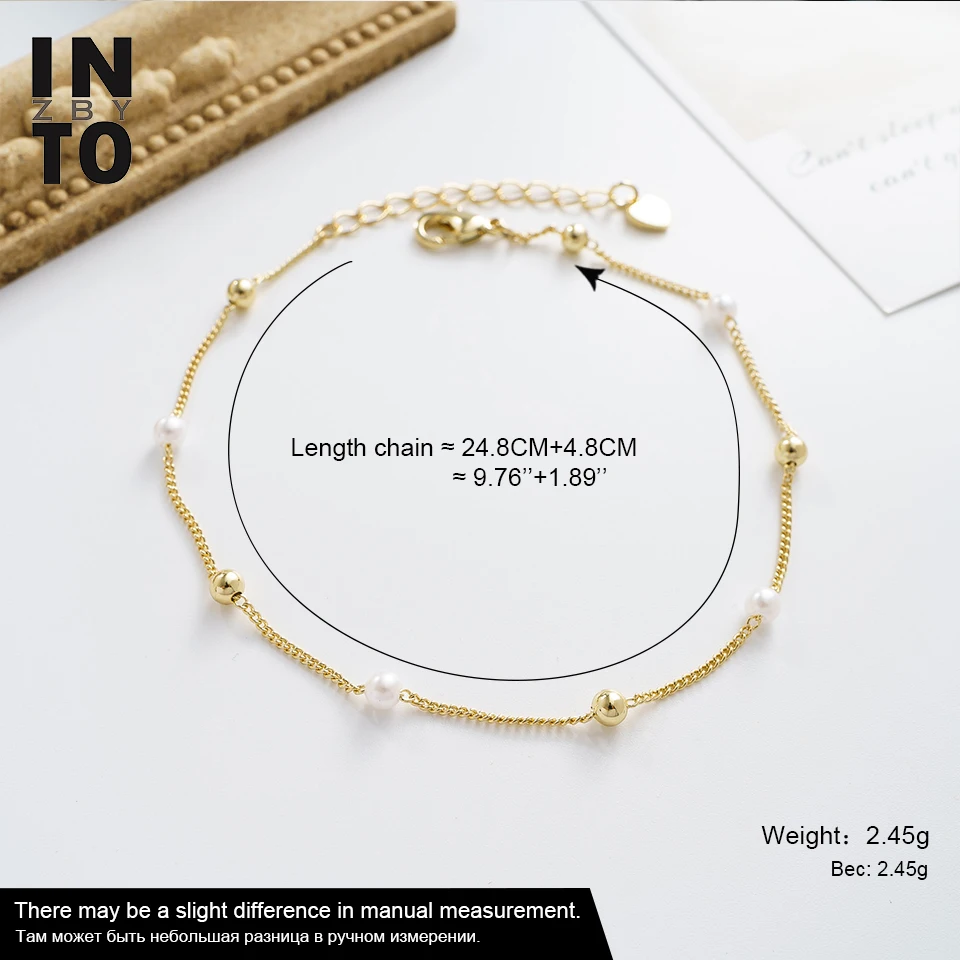 Into zby трендовые жемчужные бусинки ножные браслеты ювелирные изделия Boho 2020 летние