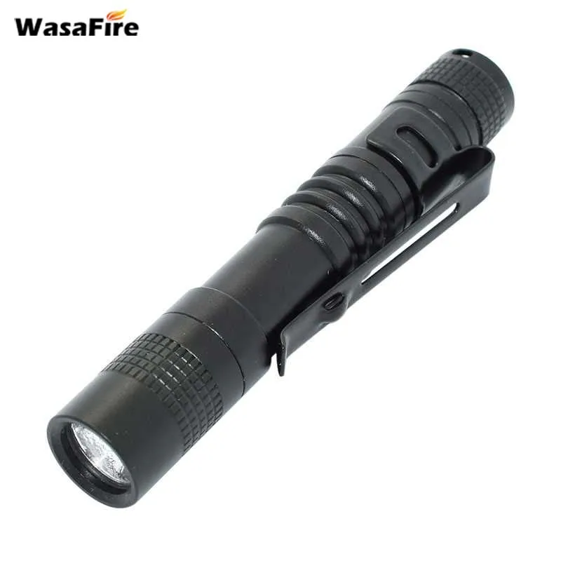 

Wasafire Super Mini Led Flashlight 1800LM 1 Mode Pocket Light Small Penlight Lantern for Camping Working Fishing Use AAA Battery
