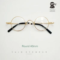 glasses frame mens metal retro round prescription glasses myopia optical glasses round diameter 40 mm small round frame ladies