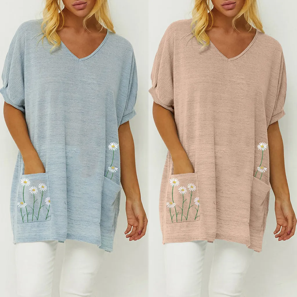 Женская хлопковая футболка с коротким рукавом принтом|Футболки| |