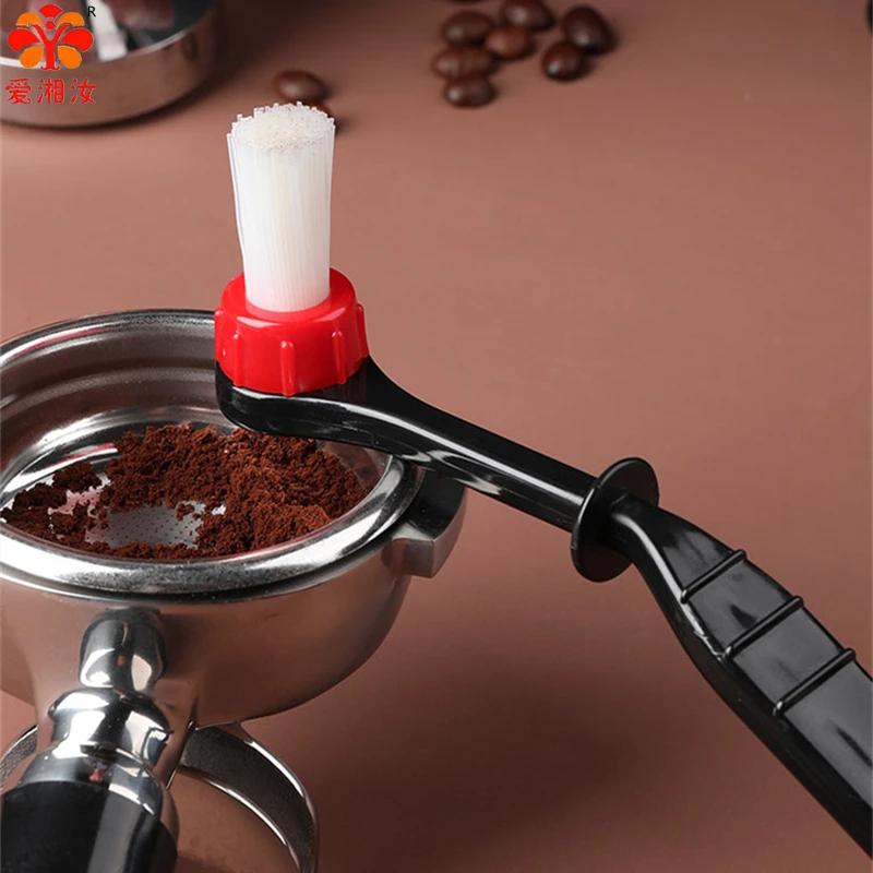 

Очищающая щетка для Кофемолки Aixiangru, Удлиненная ручка из полипропилена, съемная нейлоновая головка, с функцией ложки, специальные инструмен...