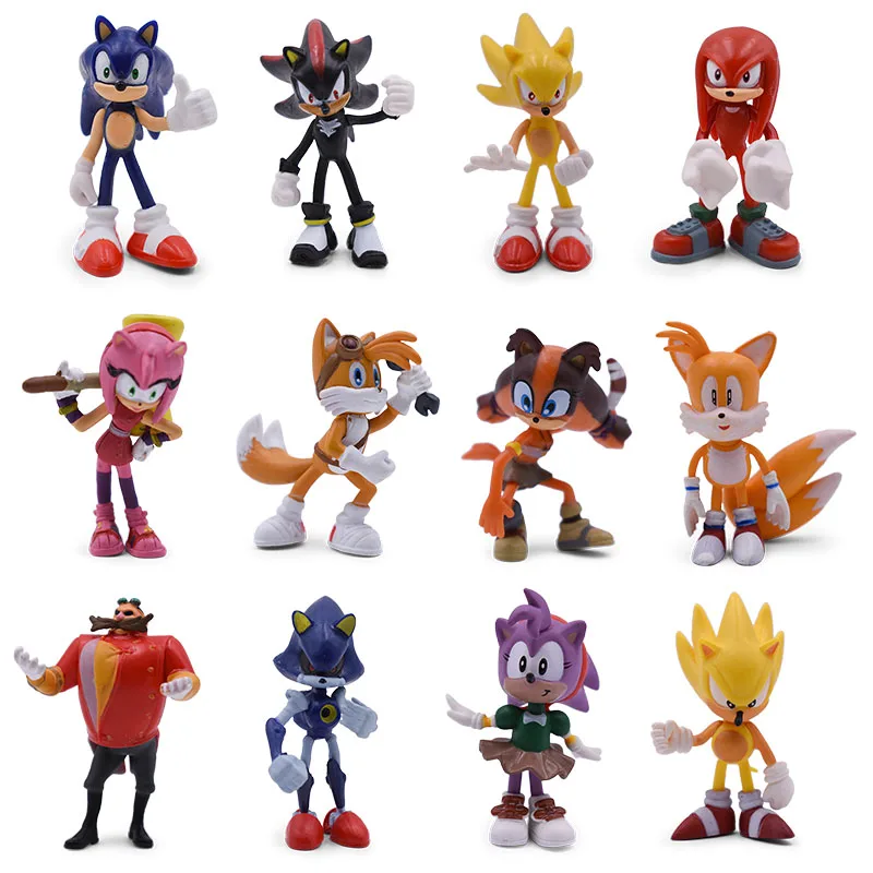 

4-17cm Cartoon PVC Action Figure Game Shadow Amy Tails Collectible Model Doll Toys Gift For Children