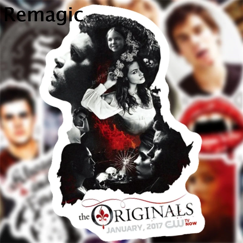 50pcs The Vampire Diaries TV show DIY Stickers pack anime vintage paster cosplay scrapbooking phone laptop decoration accessory | Дом и сад