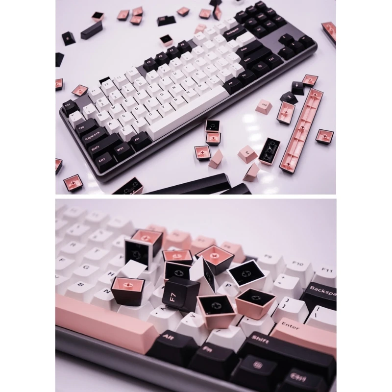 

160 KEYS Cherry Profile for Olivia Keycap Double Shot Thick PBT Keycaps FOR MX Switch Mechanical Keyboard DIY Key Cap Replacemen