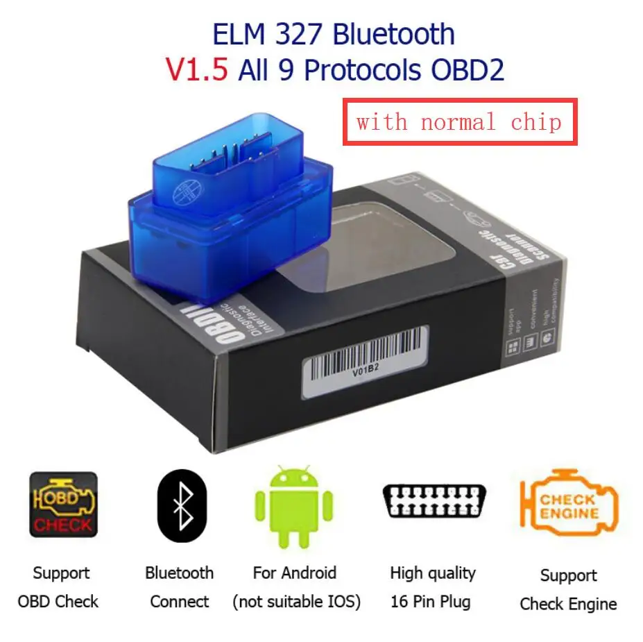 Супер Мини ELM 327 OBD сканер Bluetooth elm327 V2.1 OBD2 автомобильный сканирующий инструмент ELM-327 считыватель кодов автомобильный диагностический инструмент - Цвет: V1.5 Blue elm327