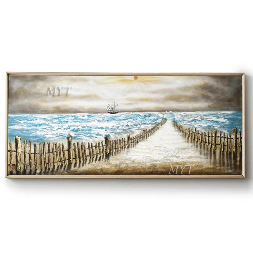 

A Road In The Sea Abstract Oil Painting Wall Art Home Decor Picture Modern Hand Painted Oil Painting On Canvas 100% Handpainted