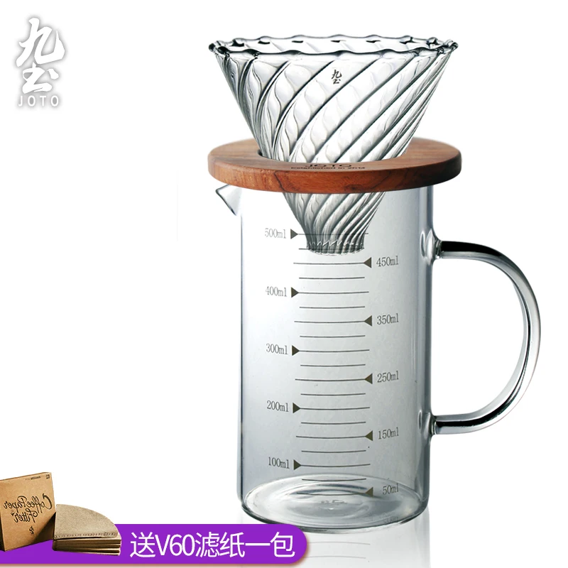 Стеклянные чайные и кофейные горшки прозрачная кофеварка с одним приводом