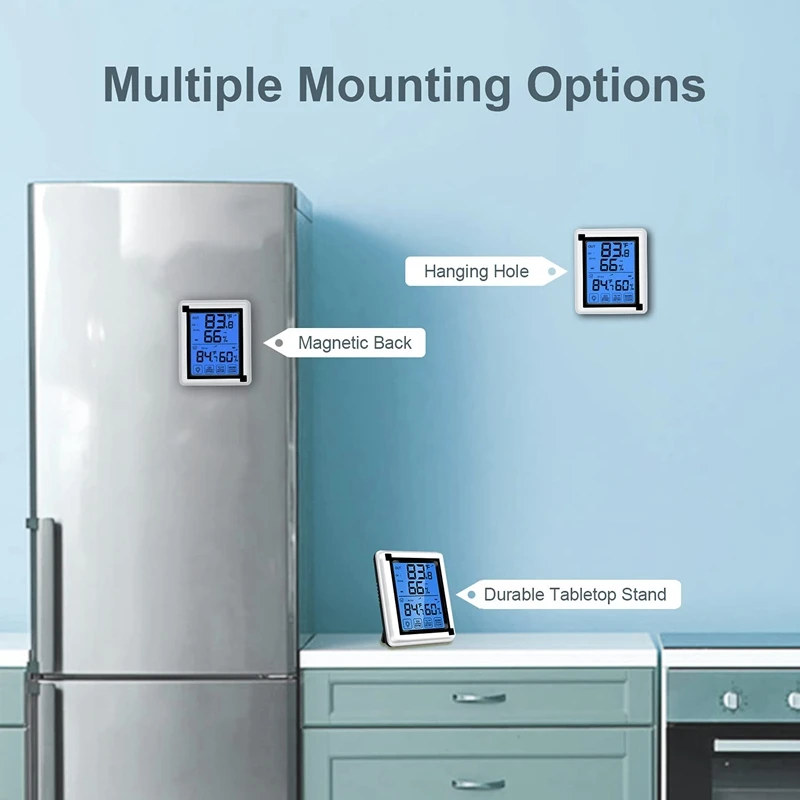 

Hygrometer Humidity Gauge Meter - Wireless Indoor Outdoor Thermometer with 1 Remote Sensor for Greenhouse Nursery Garden