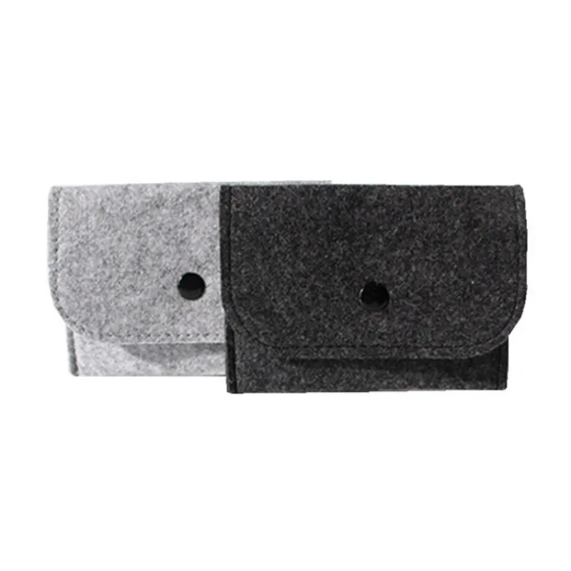 Тонкий однотонный квадратный кошелек из фетра 2018 | Багаж и сумки