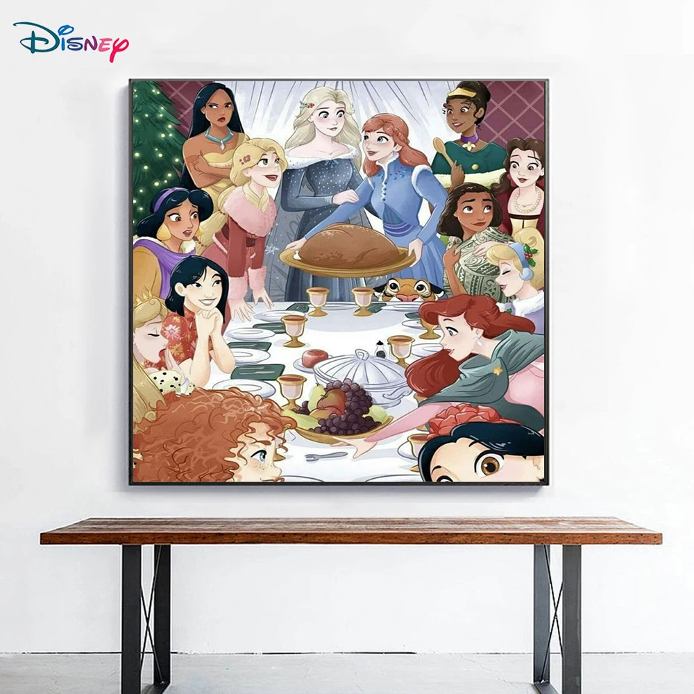 

5D Disney DIY Diamond Painting Princess Party Rhinestone Inlaid Embroidery Exquisite Home Decoration Art Decoration