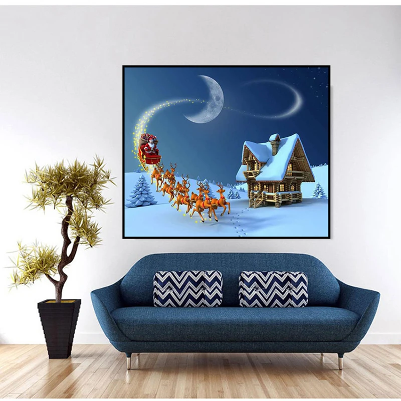 Творческий DIY Рождество 5D алмазная живопись Домашний декоративный набор вышивки