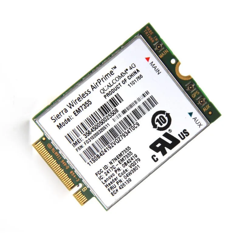 Wi Fi карта Sierra Gobi5000 EM7355 LTE 4G WWAN FRU 04X6038 04W3801 NGFF для Lenovo T440 X240 W540 T440P T431S|3G модемы| |