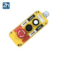 crane with control emergency stop switch the button of driving emergency stop